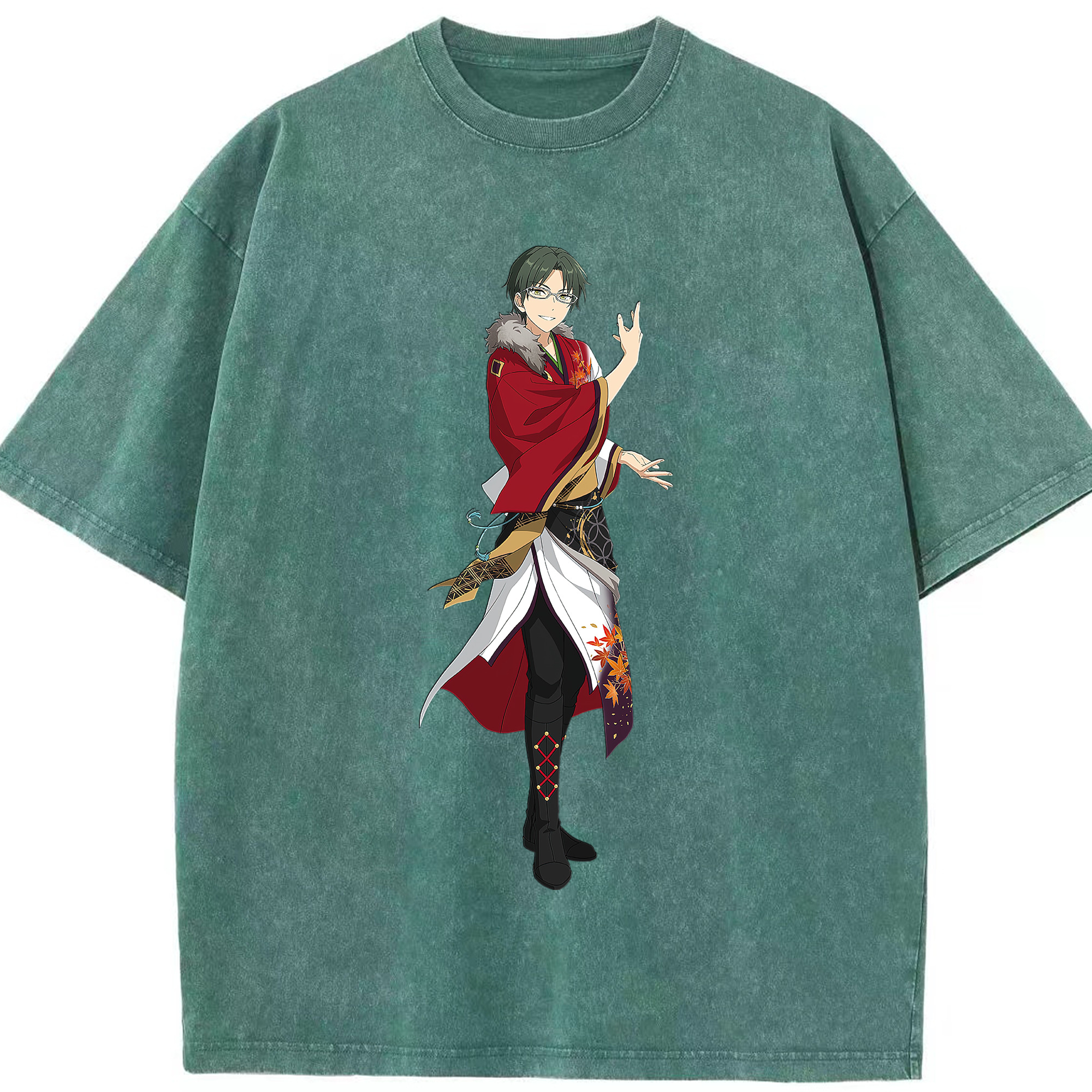 （画像用） あんさんぶるスターズ! Ensemble Stars 綿100% ヴィンテージ風 半袖Tシャツ（フロントプリント）